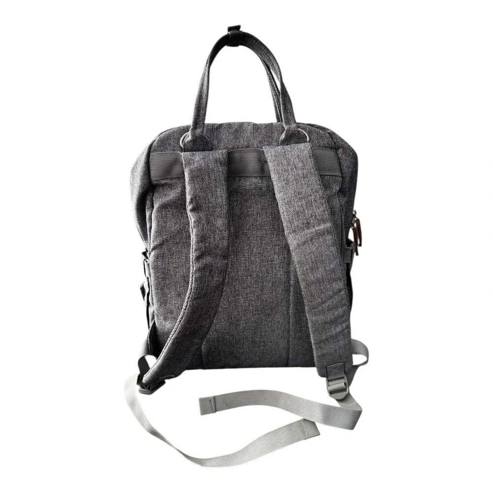 Ruvalino Diaper Bag Backpack Gray Gender Neutral Multi Pocket Compartments YW168